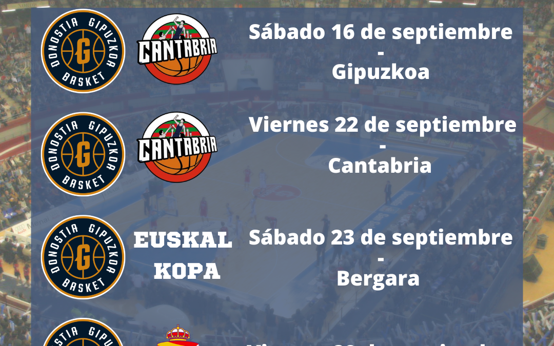 GUUK GIPUZKOA BASKET COMENZARÁ LA PRETEMPORADA EL 4 DE SEPTIEMBRE