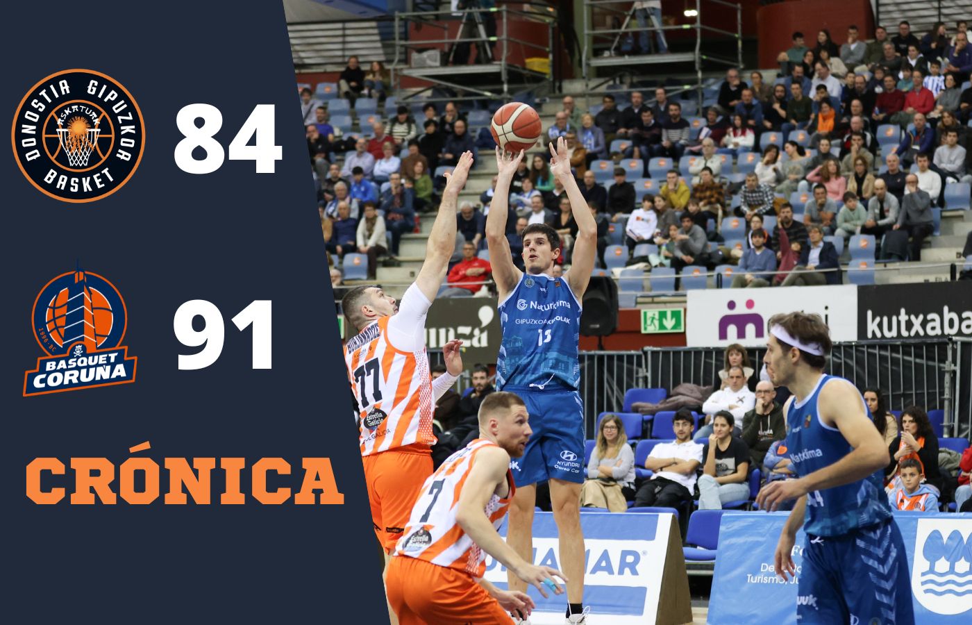 CRÓNICA JORNADA 12 Derrota en la Prórroga y fin de la imbatibilidad en el Angulas Aguinaga Arena CRÓNICA JORNADA 12 Derrota en la Prórroga y fin de la imbatibilidad en el Angulas Aguinaga Arena