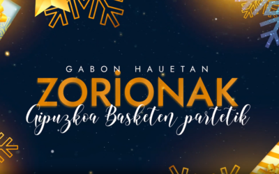 Gipuzkoa Basket familiaren partetik, zorionak eta urte berri on!