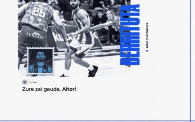 AITOR ZUBIZARRETAK BI DENBORALDIRAKO BERRITU DU INVEREADY GIPUZKOA BASKETEKIN