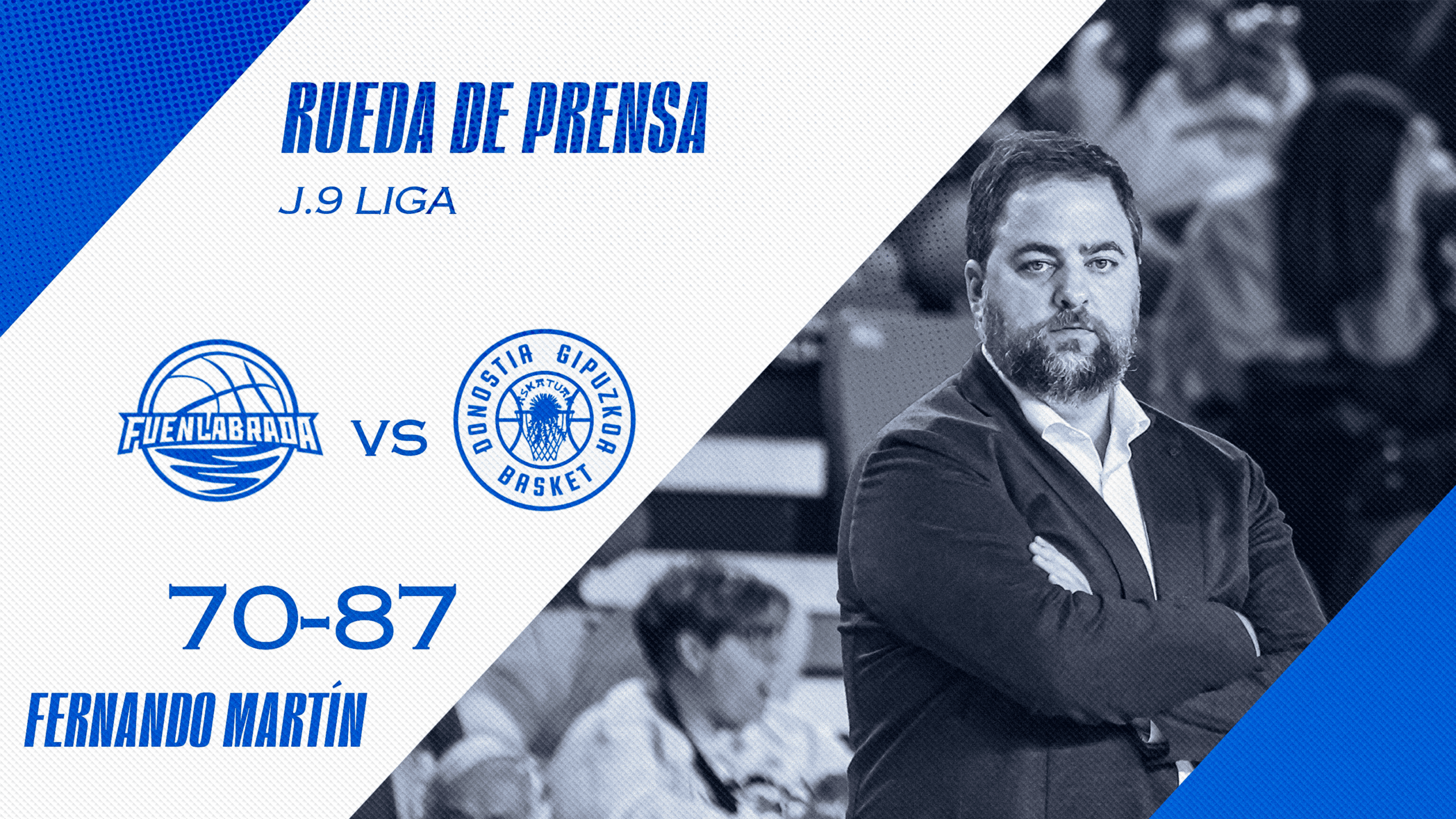 POST PARTIDO | J.9 LIGA | FLEXICAR FUENLABRADA 70 – 87 INVEREADY GIPUZKOA