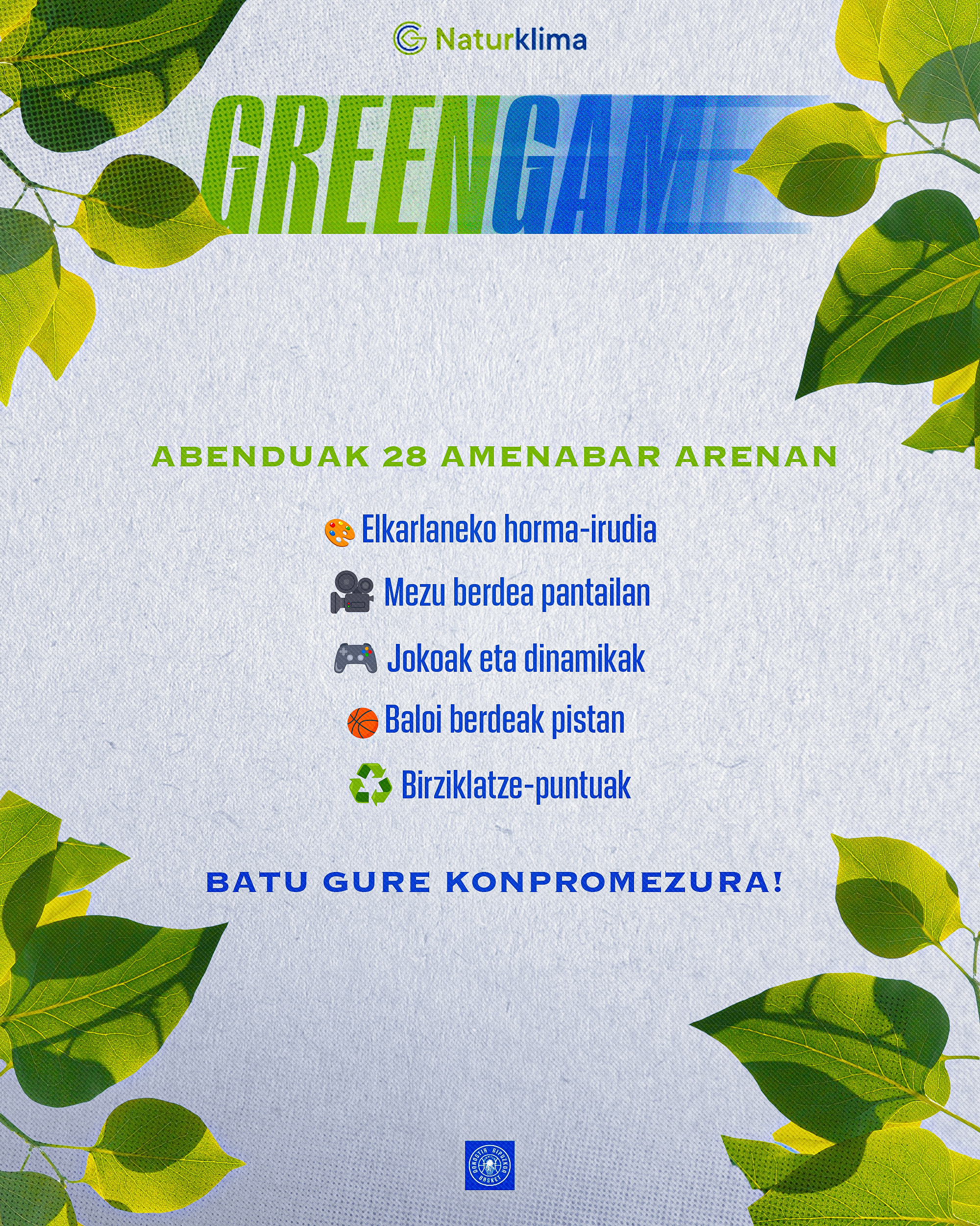 GREEN GAME – ABENDUAK 28 – VS. GRUPO ALEGA CANTABRIA